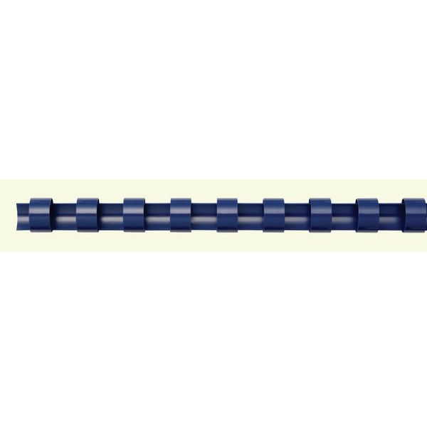 Dorsi plastici a 21 anelli Fellowes - 19 mm - 150 pagine - blu - 5347505 (conf.100)