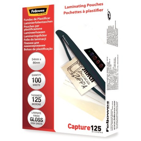 Pouches piccoli formati Fellowes - 93x113 mm - 5307101 (conf.100)