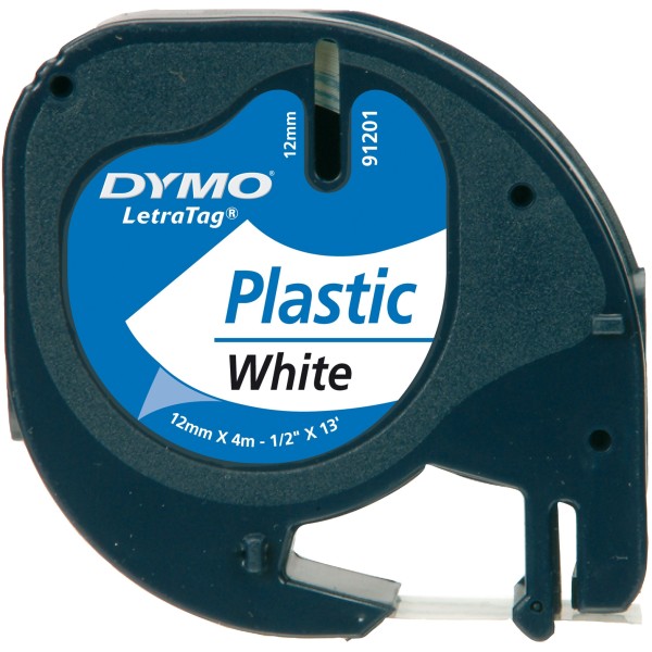 Nastro Dymo 12mm x 4m (S0721610) nero-bianco - 559518