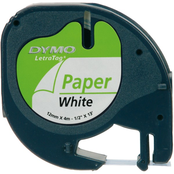 Nastro Dymo 12mm x 4m (S0721510) nero-bianco - 639111