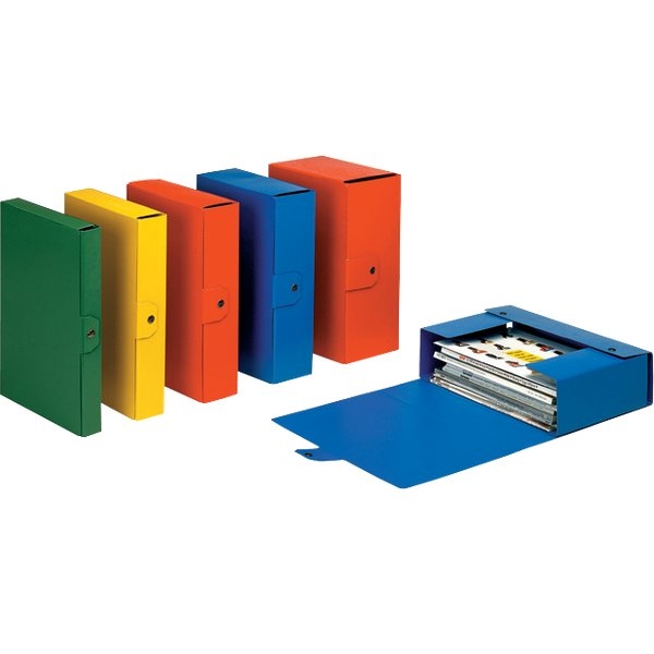 Scatole portaprogetti Eurobox Esselte - dorso 12 cm - 25x35 cm - blu - 390332050 (conf.5)