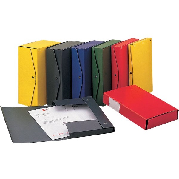 Scatola archivio Project King Mec - dorso 10 cm - 25x35 cm - giallo - 00023906 (conf.5)