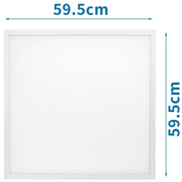 Pannello luminoso LED  40w 4000k (dimensioni: 595*595*9mm)telaio bianco latte - 100300QNX - O01078