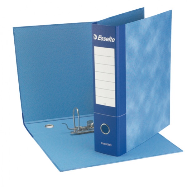 Raccoglitore Essential Esselte - meccanismo a leva - 8 cm - Protocollo - blu - 2 - meccanismo a leva - 390775050