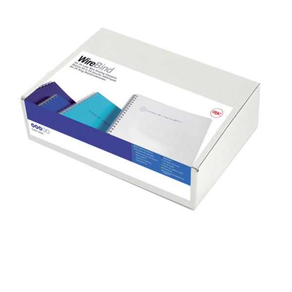 Scatola 100 dorsi metallo 14,3mm bianco 34 anelli passo 3:1 - Z00320