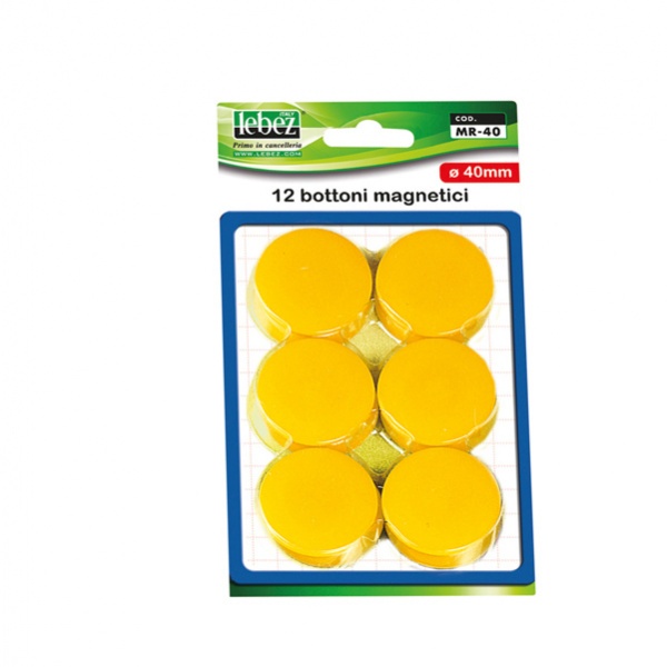 Blister 12 magneti mr-40 blu diam.40mm - Z01813