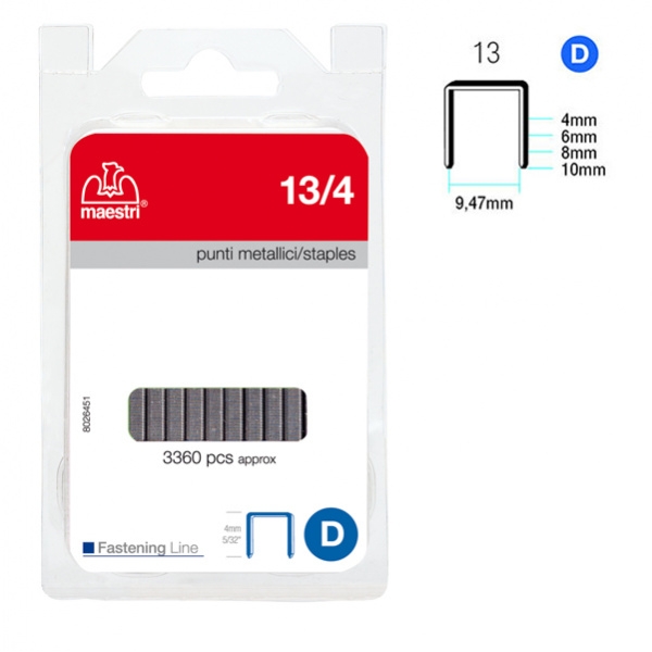 Punti 13/4 in blister da 3360 p. ro-ma - Z02186