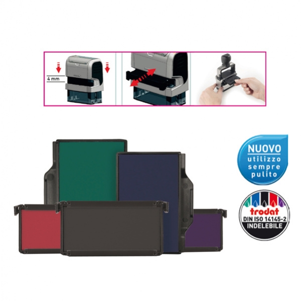 Blister da 2 tamponi 6/9430 nero trodat - Z03261