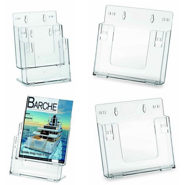 Portadepliant componibili 2 tasche A5 da banco e parete art.5031 - Z03573