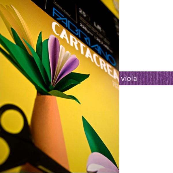Blister 10fg cartoncino 35x50 220gr viola cartacrea fabriano - Z03743