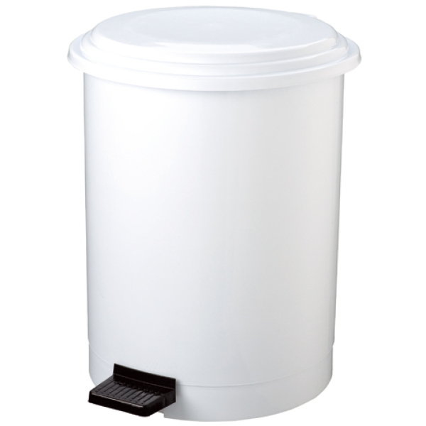 Pattumiera a pedale ruf in ppl bianco 40lt - Z04569