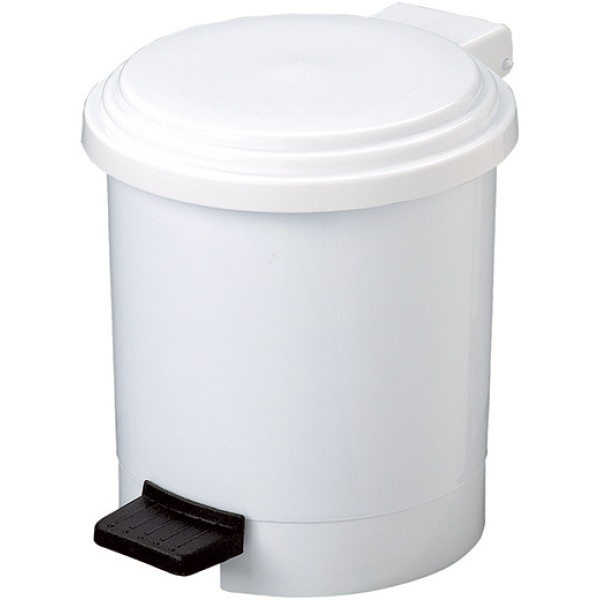 Pattumiera a pedale ruf in ppl bianco 6lt - Z05220