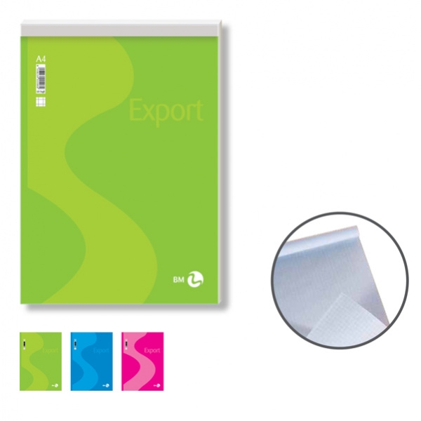 Blocco note export 150x210mm 50gr 50fg 5mm bm - Z05297