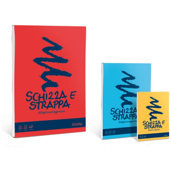 Blocco schizzastrappa 150fg 50gr A5 150x210mm favini - Z09595