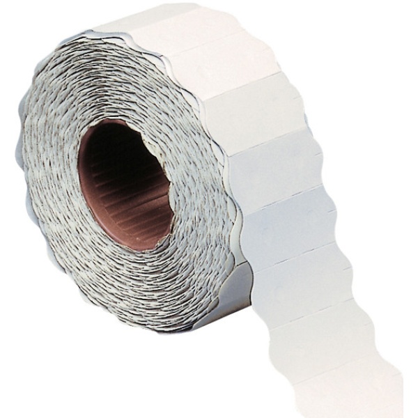 Rotolo 1500 etichette 26x12mm bianche rimovibili a onda markin - Z09690