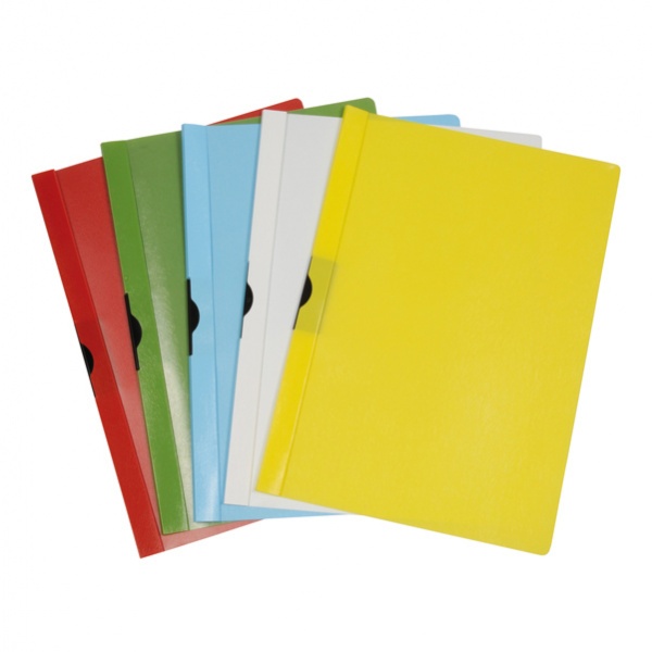 Cartellina pvc c/molla dorso 5 nero spring file 22x31 - Z09712
