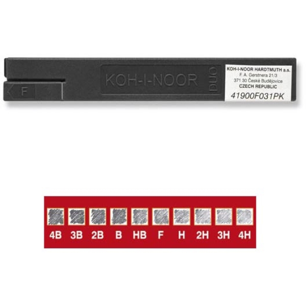 Astuccio da 2 mine 2mm b duo kohinoor - Z10166