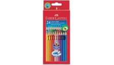 Matite Colorate Acquerellabili Colour Grip Faber Castell - Astuccio Cartone - 112424 (Conf.24)