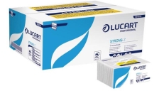 Asciugamani intercalati Lucart - Z - 2 veli - pura cellulosa - 23x23,5 cm - 864013 (conf.18)