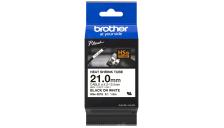Nastro Brother 21 mm (HSE-251E) nero-bianco - B04227