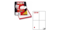 Etichetta adesiva c/519 bianca 100fg A4 105x148mm (4et/fg) markin - Z00741