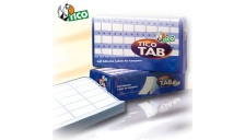 Scatola 4000 etichette adesive tab1-0723 72x36,2mm corsia singola tico - Z04748