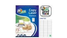 Etichetta adesiva LP4W bianca 100fg A4 70x25mm (36et/fg) Laser Tico - Z05899