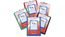 Portablocco A4 in ppl con molla in metallo blu - Z10711