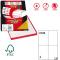 Etichette adesive Markin - 105x148,5 mm - Nr. etichette / foglio 4 - X210C519 (conf.100)