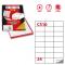 Etichette adesive Markin - 70x37 mm - Nr. etichette / foglio 24 - X210C510 (conf.100)