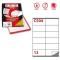 Etichette adesive Markin - 105x48 mm - Nr. etichette / foglio 12 - X210C504 (conf.100)