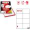 Etichette adesive Markin - 105x74 mm - Nr. etichette / foglio 8 - X210C512 (conf.100)