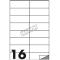 Etichette adesive Markin - 105x36 mm - Nr. etichette / foglio 16 - X210C501 (conf.100)