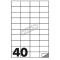 Etichette adesive Markin - 52x30 mm - Nr. etichette / foglio 40 - X210C513 (conf.100)