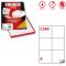 Etichette adesive Markin - 105x99 mm - Nr. etichette / foglio 6 - X210C540 (conf.100)