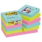 Foglietti Post-it&reg; Super Sticky Miami  - assortiti a tema Miami - 47,6x47,6 mm - 622-12SS-MIA (conf.12)