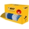 Penna a sfera a scatto Atlantis Bic - Value pack - blu - 920286 (conf.30+6)