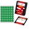 Etichetta adesiva verde tonda ø18mm (10fogli x 42etichette) markin - Z01125