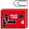 10 Scatole da 100 fermagli n.4 mm32 zincati leone - Z02215 - Conf. 10