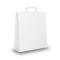 Blister 25 shoppers 45x15x50cm bianco neutro piattina - Z02816