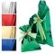 50 buste regalo in ppl metal lucido 16x25cm blu senza patella adesiva - Z05176