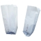 100 sacchetti bianchi 10x21cm +7,5cm in carta kraft - Z05821