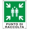 Cartello alluminio 25x31cm 'punto di raccolta' - Z11336