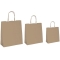 25 shoppers carta biokraft 22x10x29cm neutro cordino avana - Z11691